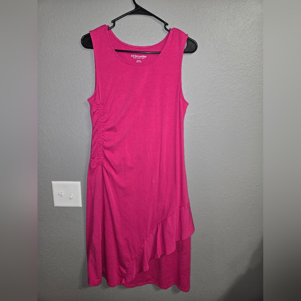 Soft Surroundings Bijou Dress Pink Cactus Size Medium